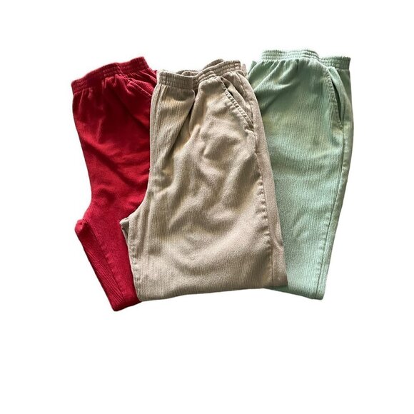Women's Calcutta Pants, 14 Petite, Lot of 3, Tan, Green, Mauve 5046804 - Picture 4 of 6